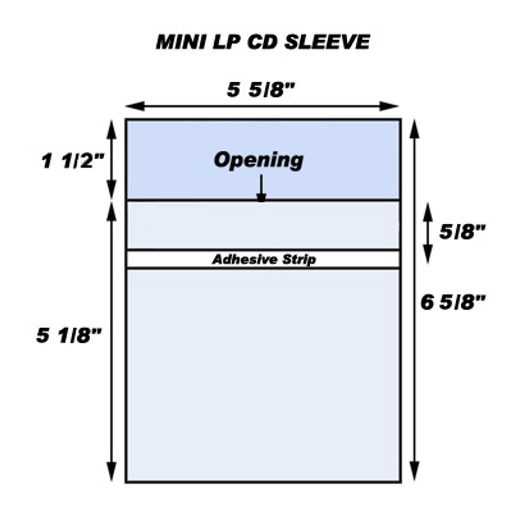 Japanese CD Resealable Outer Sleeves (100 Pack)