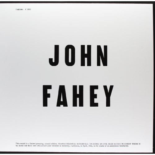 John Fahey - Blind Joe Death - LP - VINYL
