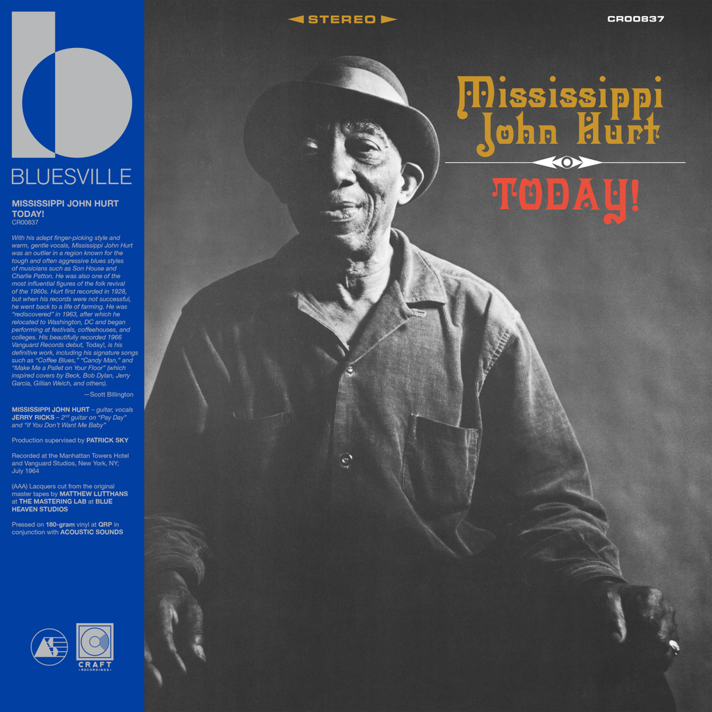 Mississippi John Hurt - Today! - Bluesville Acoustic Sound Series LP - VINYL
