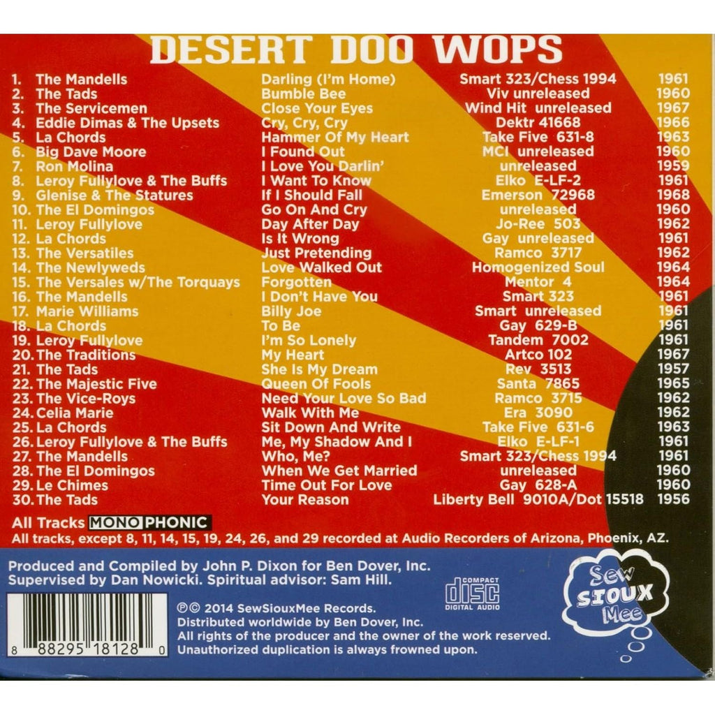 Various Artists - Desert Doo Wops 1956-1968 - CD - VINYL