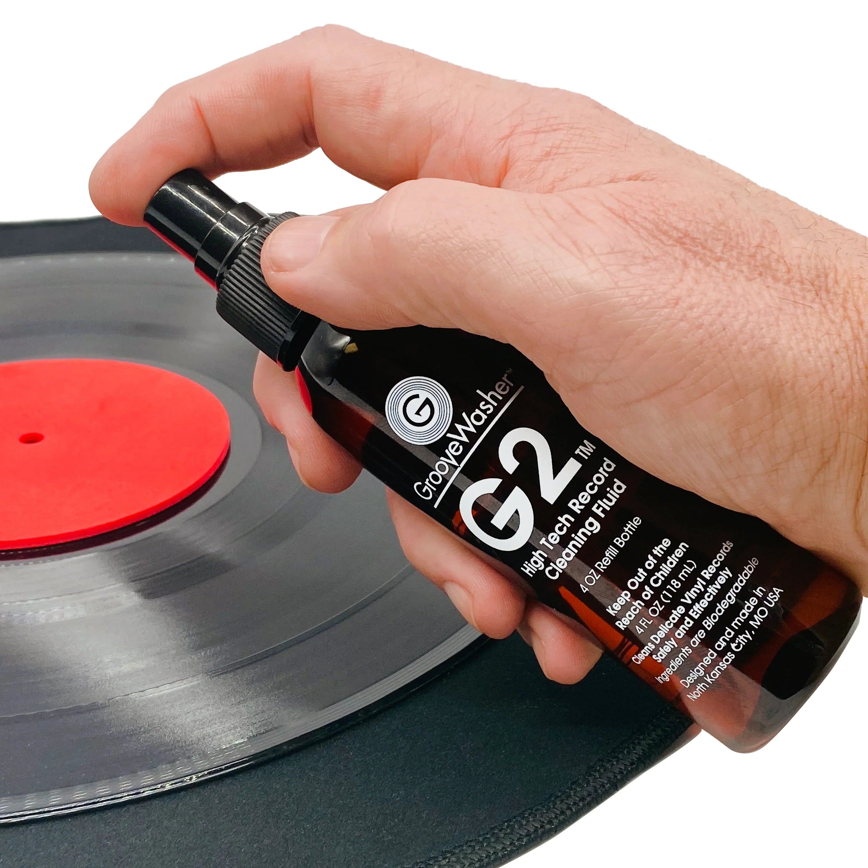 Groovewasher - Record Cleaning Kit in Walnut