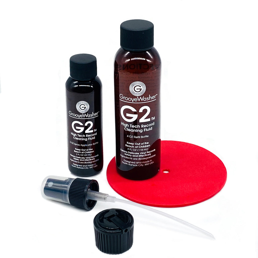 GrooveWasher - G2 Record Cleaning Fluid Kit (2oz. Mist Spray & 4oz. Refill)