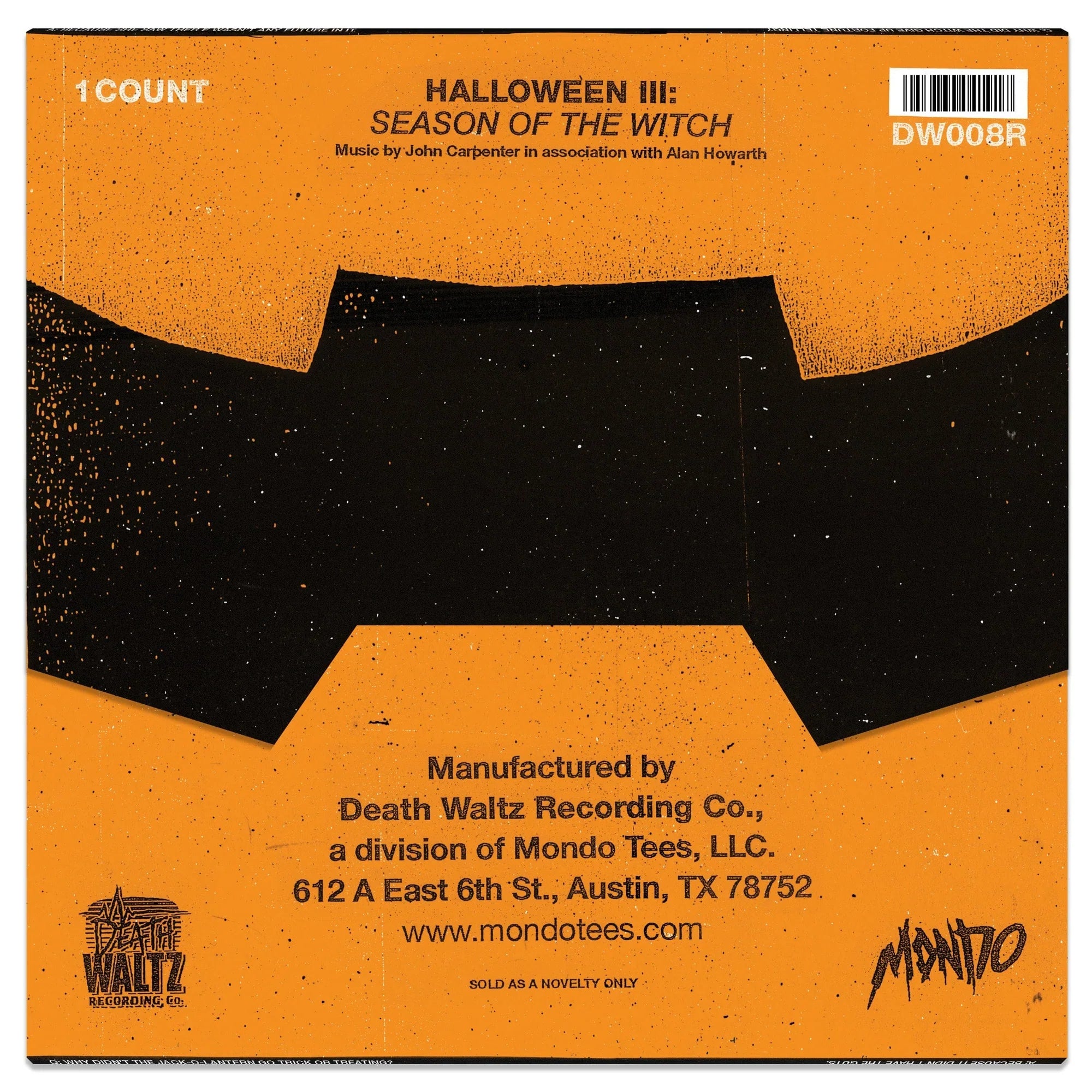 Halloween 3: The Season Of The Witch Original Soundtrack - LP - VINYL