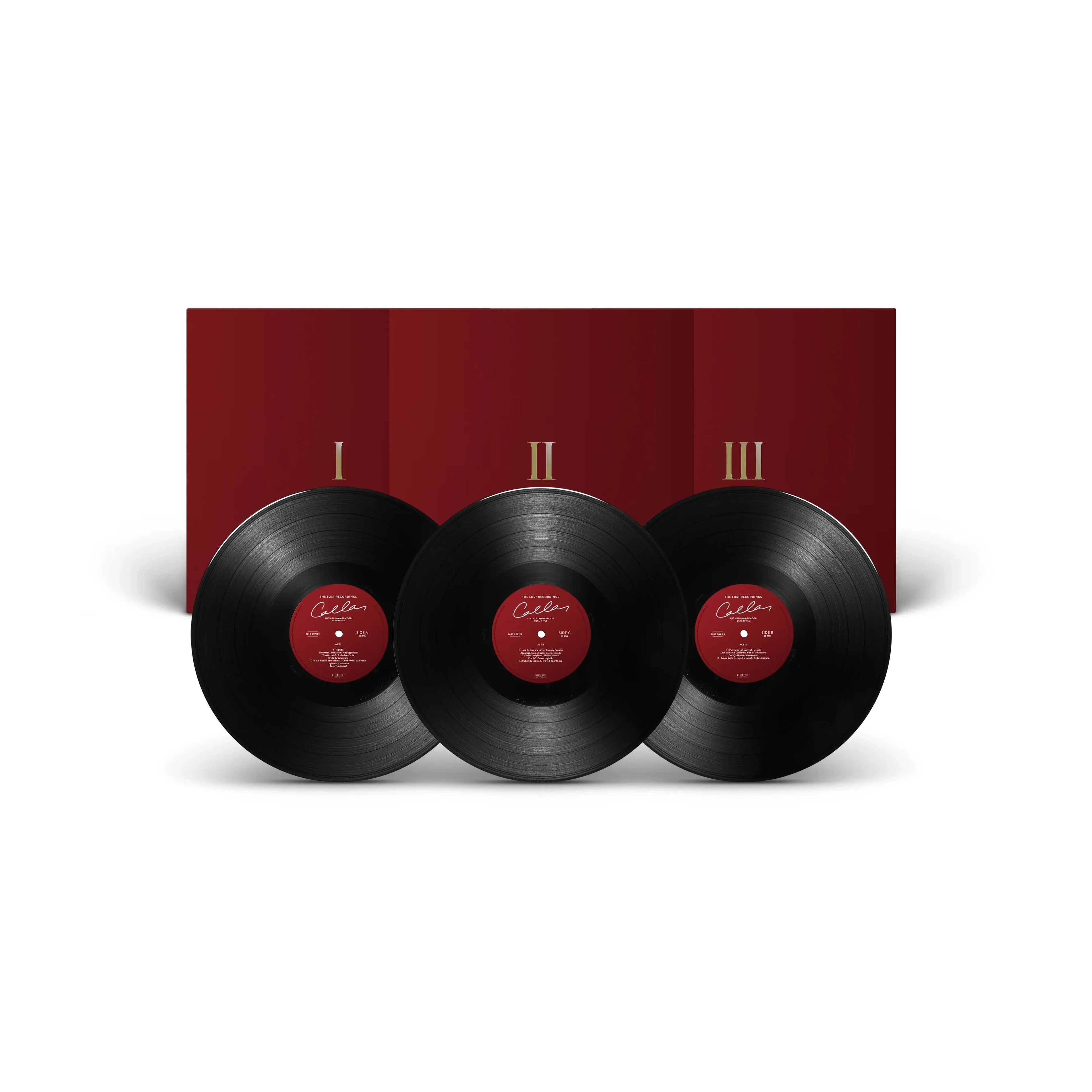 Maria Callas, von Karajan - Donizetti: Lucia Di Lammermoor - Berlin 1955 - The Lost Recordings Box Set LP - VINYL