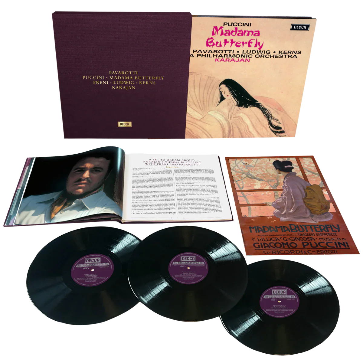 Luciano Pavarotti - Puccini: Madama Butterfly - LP Box Set - VINYL