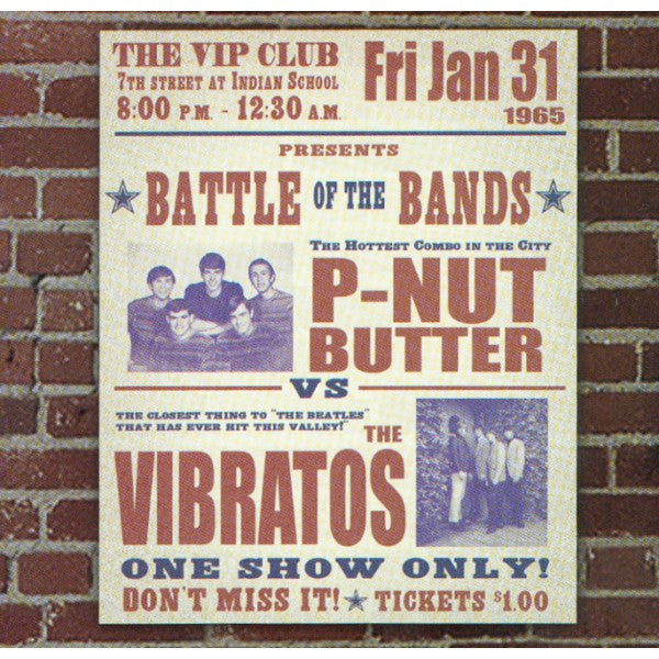 P-Nut Butter / The Vibratos - The VIP Club Presents Battle Of The Bands P-Nut Butter Vs. The Vibratos - CD - VINYL