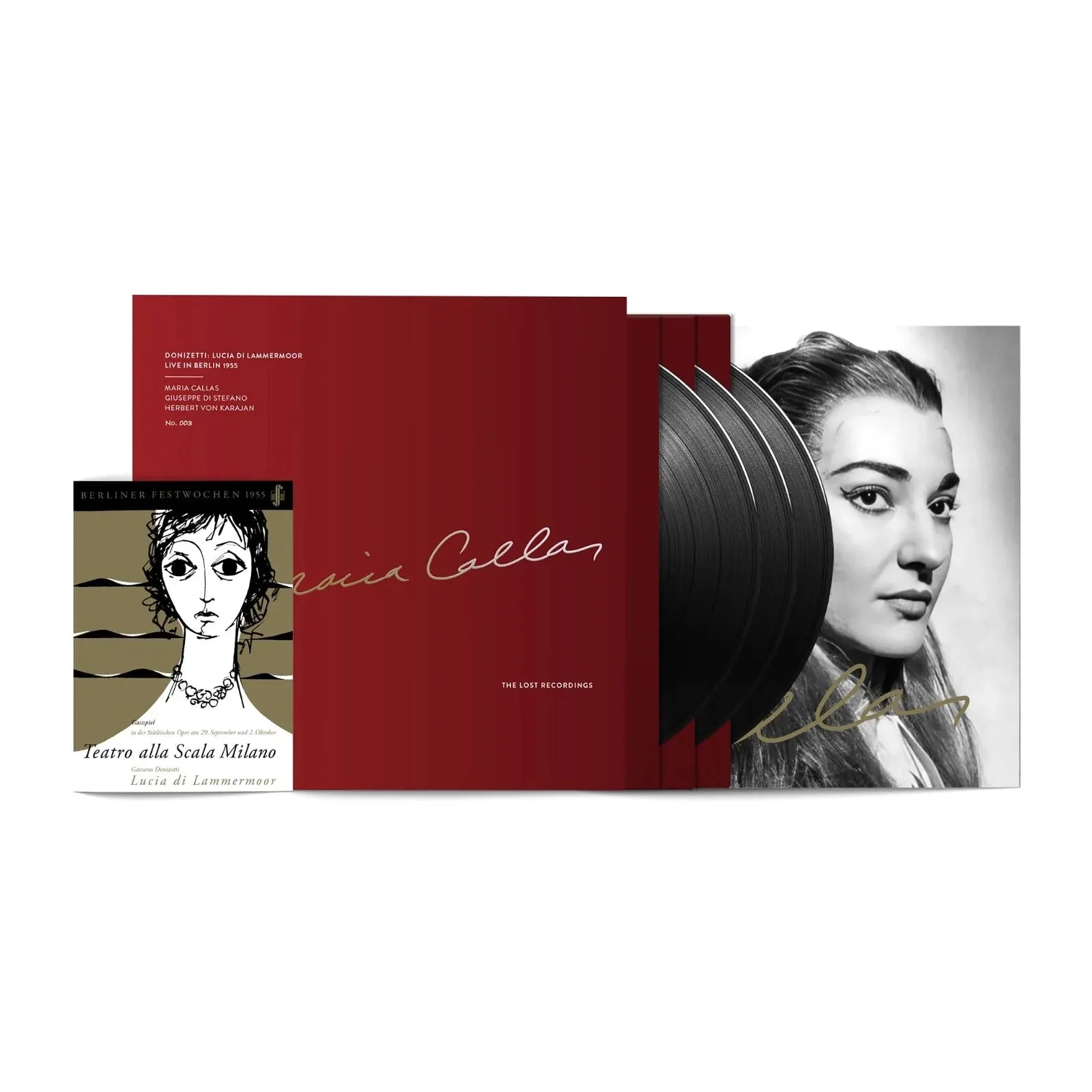 Maria Callas, von Karajan - Donizetti: Lucia Di Lammermoor - Berlin 1955 - The Lost Recordings Box Set LP - VINYL