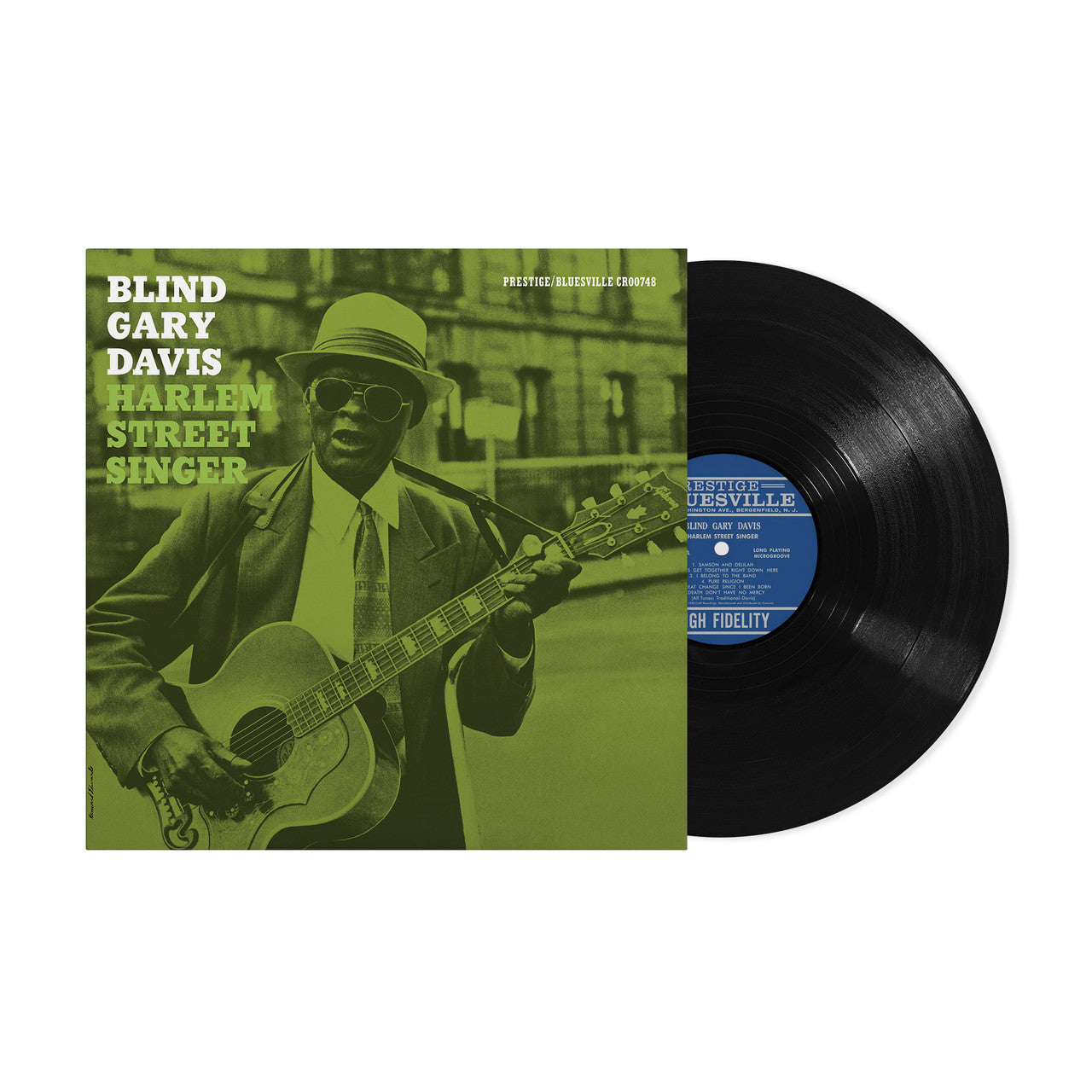 Blind Gary Davis - Harlem Street Singer - Bluesville Acoustic Sounds Series LP - VINYL