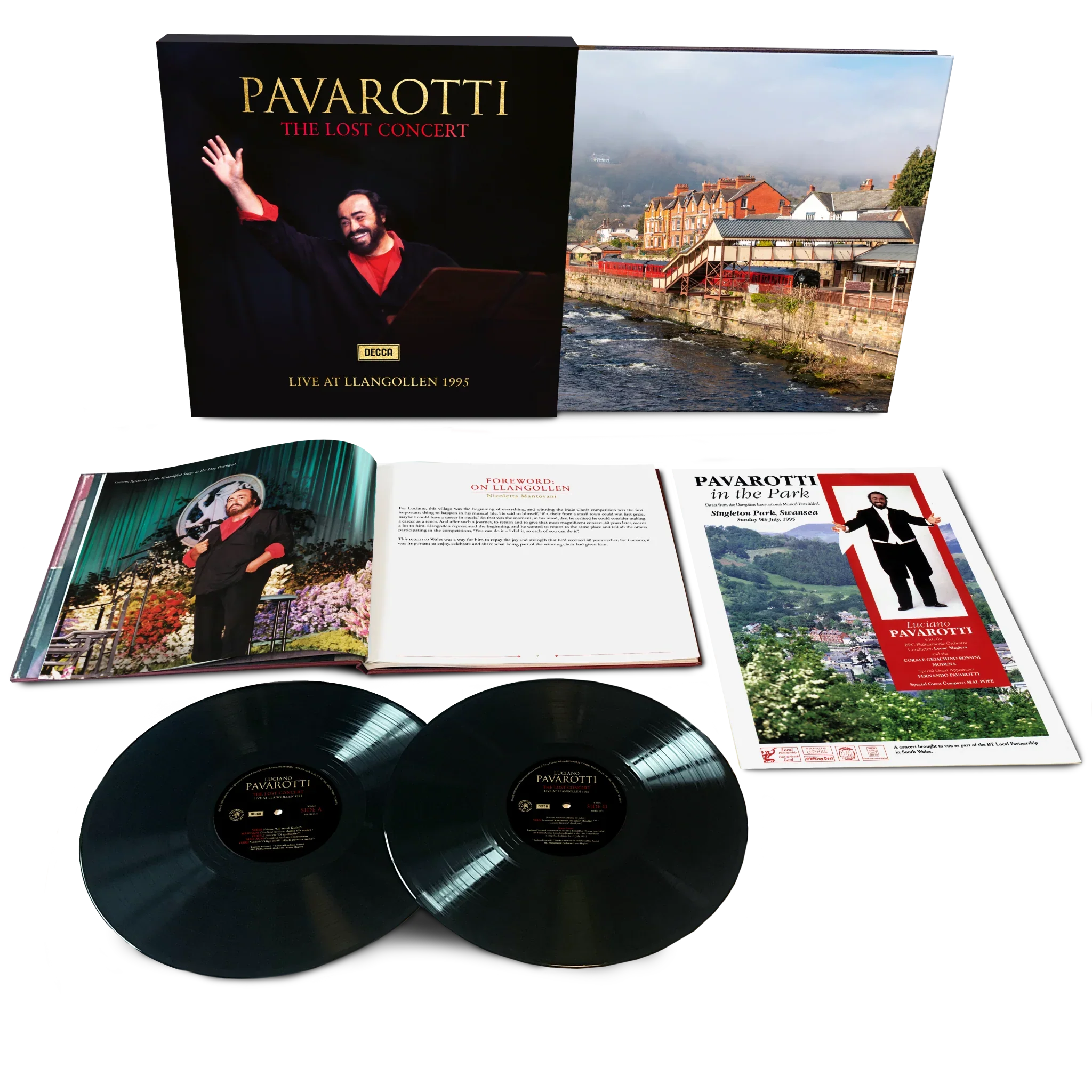 Luciano Pavarotti - The Lost Concert: Live at Llangollen 1995 - LP Box Set - VINYL