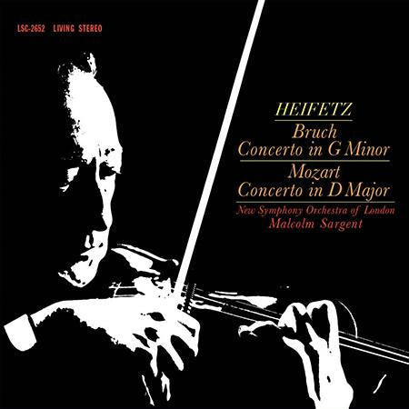 Heifetz-Sargent - Bruch: Concerto in G Minor/Mozart: Concerto in D Major - Analogue Productions LP - VINYL