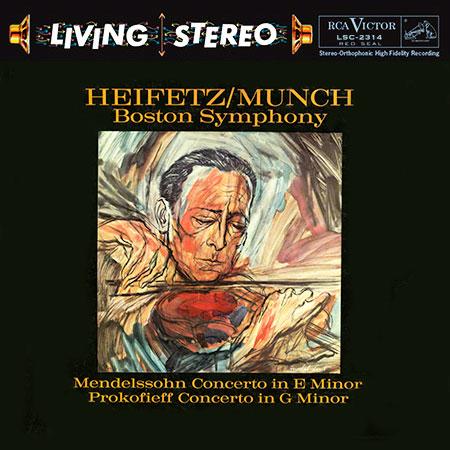 Charles Munch - Mendelssohn: Concerto in E Minor/ Prokofiev: Concerto No. 2 in G Minor - Jascha Heifetz, violin - Analogue Productions LP - VINYL