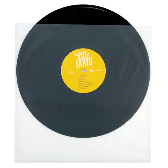 100 Frosted Inner Album Sleeves 12 1/16" x 12" + 1/8" Lip