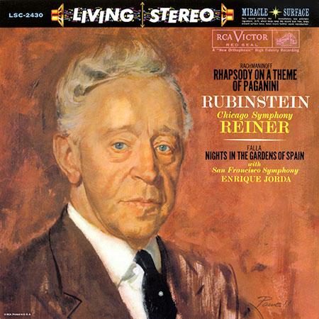 Rubinstein/Reiner/Jorda - Rachmaninoff: Rhapsody on a Theme of Paganini/ Falla: Nights in the Gardens of Spain - Analogue Productions LP - VINYL
